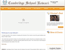 Tablet Screenshot of cambridgeschoolrewari.com
